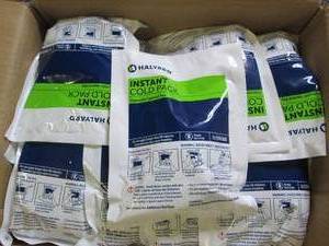 case of 24 instant cold packs...