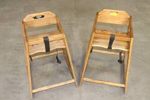 (2) Wood High Chairs