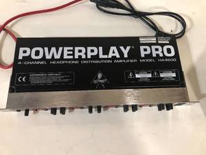 lot 53 image: Powerplay Pro 4-Channel Headphone Distribution Amplifier HA4600