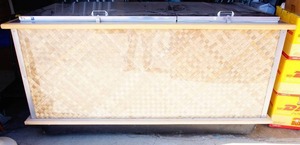 lot 21 image: Locking Food Cooler Station on Wheels with Keys