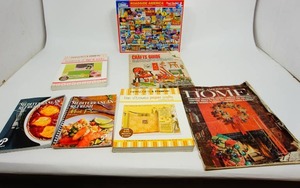 lot 35 image: Roadside America Puzzle and Collection of Crafting, Home and Cook Books
