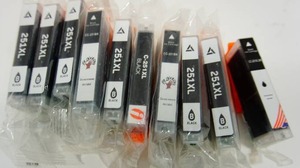 lot 40 image: Canon Replacement Printer High Yield Ink Set CC-251XL 2 Pack Black NEW