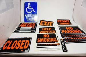 lot 65 image: Large Lot of Signs...