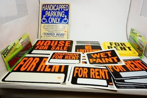 lot 66 image: Large Lot of Signs...