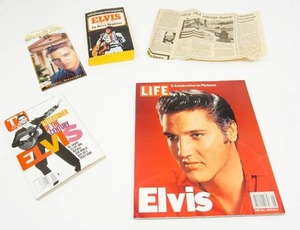 lot 69 image: (4) Elvis Presley BooksMagazines
