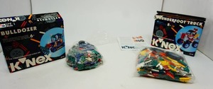 lot 100 image: KNex Bull Dozer, Thunderfoot Truck...