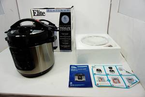 lot 104 image: Elite Platinum 6-Quart Digital Pressure Cooker