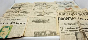 lot 122 image: Ephemeral Lot of Collectable News Papers