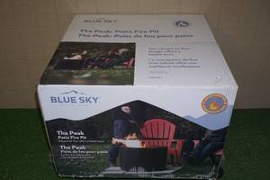 lot 1 image: Blue Sky The Peak Smokeless Patio Fire Pit - with Spark Screen