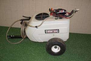 lot 2 image: Ironton Tow-Behind Trailer Broadcast and Spot Sprayer
