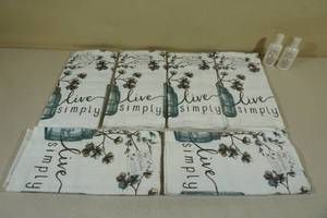 lot 44 image: 6 Kitchen Terry Towels with Hand Lotion