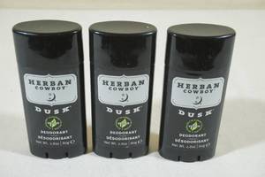 lot 46 image: 3 Herban Cowboy Deodorant Sticks