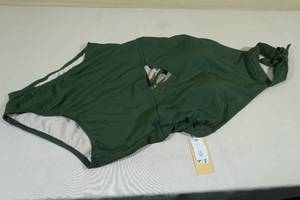 lot 93 image: Kona Sol Womens Halter Top Swim Suit -Medium, Green