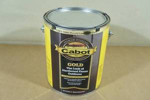lot 121 image: 1 Gallon Cabot Outdoor Deck Stain-Moonlit Mahogany