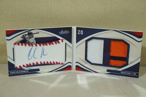 lot 150 image: 2022 Absolute Chas McCormick #143 Rookie Booklet Auto Insert Baseball Card - 3535
