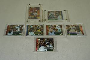 lot 154 image: Team Pinnacle Football Cards - Sharpe, Young, Emmitt, Favre, Irvin