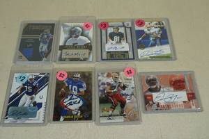 lot 157 image: Insert Football Cards - Autos, Jersey, Numbered - Batch