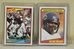 lot 159 image: Topps Walter Payton Football Cards