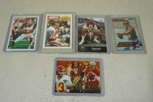 lot 160 image: Joe Montana Football Cards