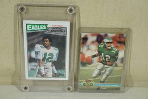 lot 161 image: Randall Cunningham Football Cards - Topps, Stadium Club