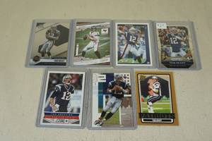 lot 166 image: Tom Brady Football Cards