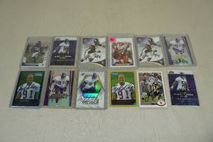 lot 189 image: Hand Signed Minnesota Vikings Football Cards - Edwards, Herschel, EJ
