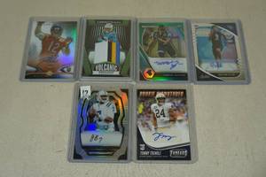 lot 191 image: Insert Football Cards - Autos, Kelley 4 Color Patch