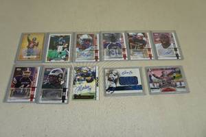 lot 200 image: Insert Football Cards - Jerseys, Auto, Rookies