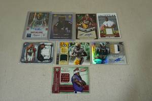 lot 202 image: Insert Football Cards - Jerseys, Auto, Rookies - Mason 3 Color Patch