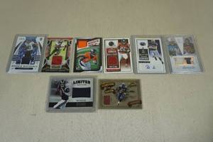 lot 203 image: Insert Football Cards - Jerseys, Auto, Rookies - Sam Bradford, Shawn Alexander