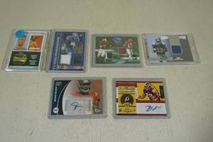 lot 205 image: Insert Football Cards - Jerseys, Auto, Rookies