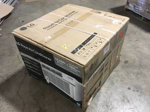 18,000 BTU 230208-Volt Window Air Conditioner LW1821ERSM Cools 1,000 Sq. Ft. with ENERGY STAR and Remote, Wi-Fi Enabled by LG Electronics    Customer Returns See Pictures
