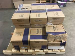 Pallet of Imperial Texture VCT 12 in. x 12 in. Blue Cloud Standard Excelon Commercial Vinyl Tile (45 sq. ft.  case) by Armstrong Flooring (25 Boxes)Customer Returns See Pictures