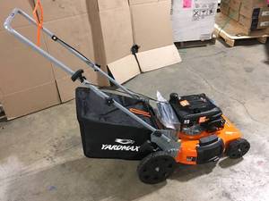 21 in. 170cc 3-in-1 Gas Walk Behind Push Lawn Mower with High Rear Wheels by YARDMAX  Customer Returns See Pictures