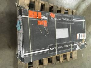 Pallet of Madison Celeste 24 in. x 48 in. Polished Porcelain Stone Look Floor and Wall Tile (16 sq. ft.Case) by MSI (8Boxes) Customer Returns See Pictures