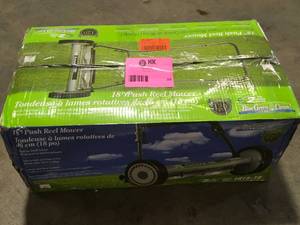 18 in. 5-Blade Manual Walk Behind Reel Lawn Mower by American Lawn Mower Company Customer Returns See Pictures