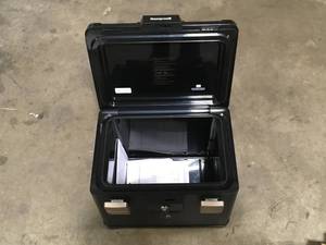 0.60 cu. ft. Molded Fire Resistant and Waterproof Filing Chest Safe with Key and Double Latch Lock by Honeywell Customer Returns See Pictures