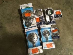 Lot of Mixed Showerheads by Moen  Customer Returns See Pictures