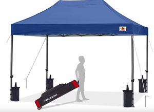 lot 339 image: ABCCANOPY Patio Pop Up Canopy Tent 10x15 Commercial-Series (Navy Blue)