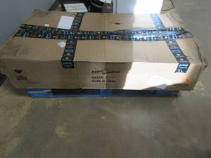 lot 302 image: 47 in x 23 in Sliding Door Terrarium (BROKEN CORNER, SEE PHOTO)