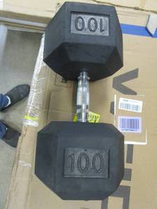 lot 334 image: 100lb Dumbbell
