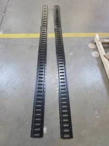 lot 366 image: Lot of 2 - 8 Cargo Latch Rails in Black (BENT)