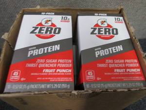 4- 10 pks Gatorade Zero with Protei...