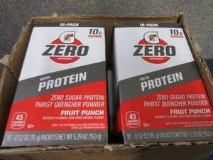 4- 10 pks Gatorade Zero with Protei...