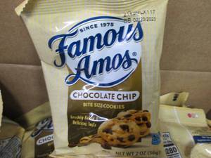 Case of 42-2 oz Pouches Famous Amos...