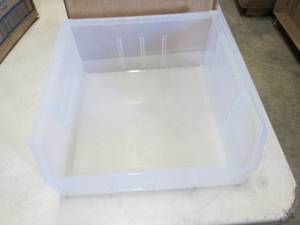 Case of 6 New Clear Organizing Bins...