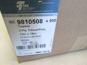 Damaged Case of 500 13x18 inch Disp...