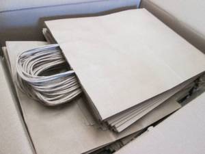 Large Box of Shopping Bags with Han...