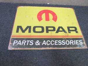 Metal Mopar Sign 12.5x16 inch ...