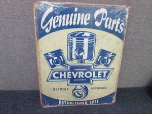 Metal Chevrolet Sign 12.5x16 inch ...